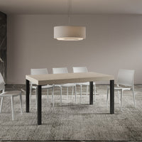 Tavolo allungabile 90x160/264 cm Every cashmere gambe antracite