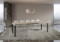 Tavolo allungabile 90x160/264 cm Every cashmere gambe antracite