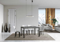 Tavolo allungabile 90x120/224 cm Every Evolution Cemento telaio Antracite