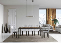 Tavolo allungabile 90x180/284 cm Every Evolution Noce telaio Antracite