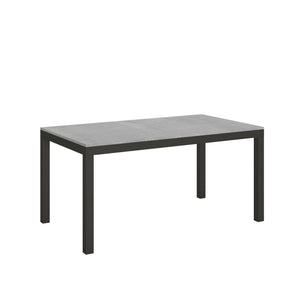 Tavolo allungabile 90x160/420 cm Every Evolution Cemento telaio Antracite