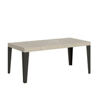 Tavolo allungabile 90x140/400 cm Flaris Premium Cashmere gambe antracite