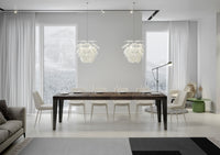 Tavolo allungabile 90x180/284 cm Flaris Premium Noce telaio Antracite