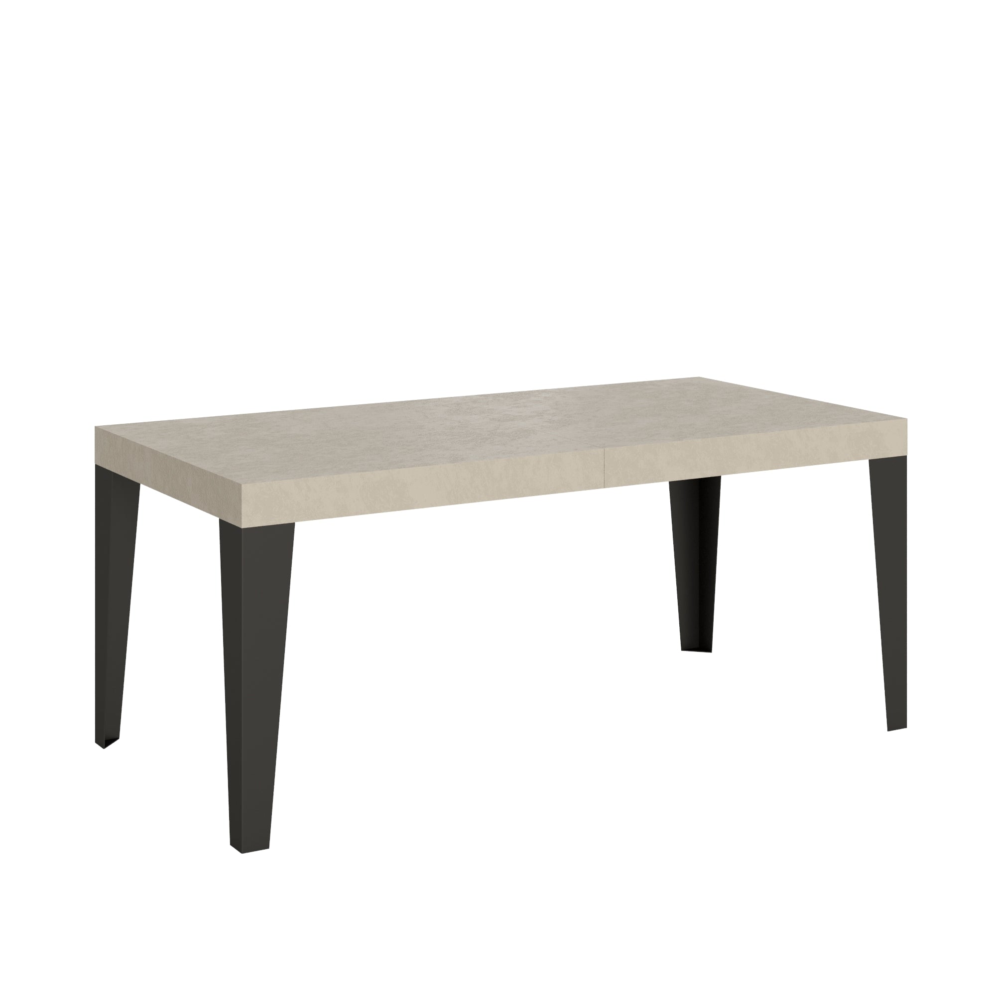Tavolo allungabile 90x200/304 cm Flaris cashmere gambe antracite