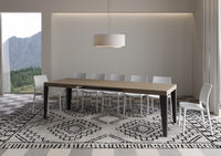 Tavolo allungabile 90x160/264 cm Flaris tortora gambe antracite