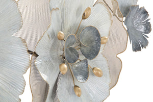 Pannello Flowery 116,5x8x58 cm in Ferro