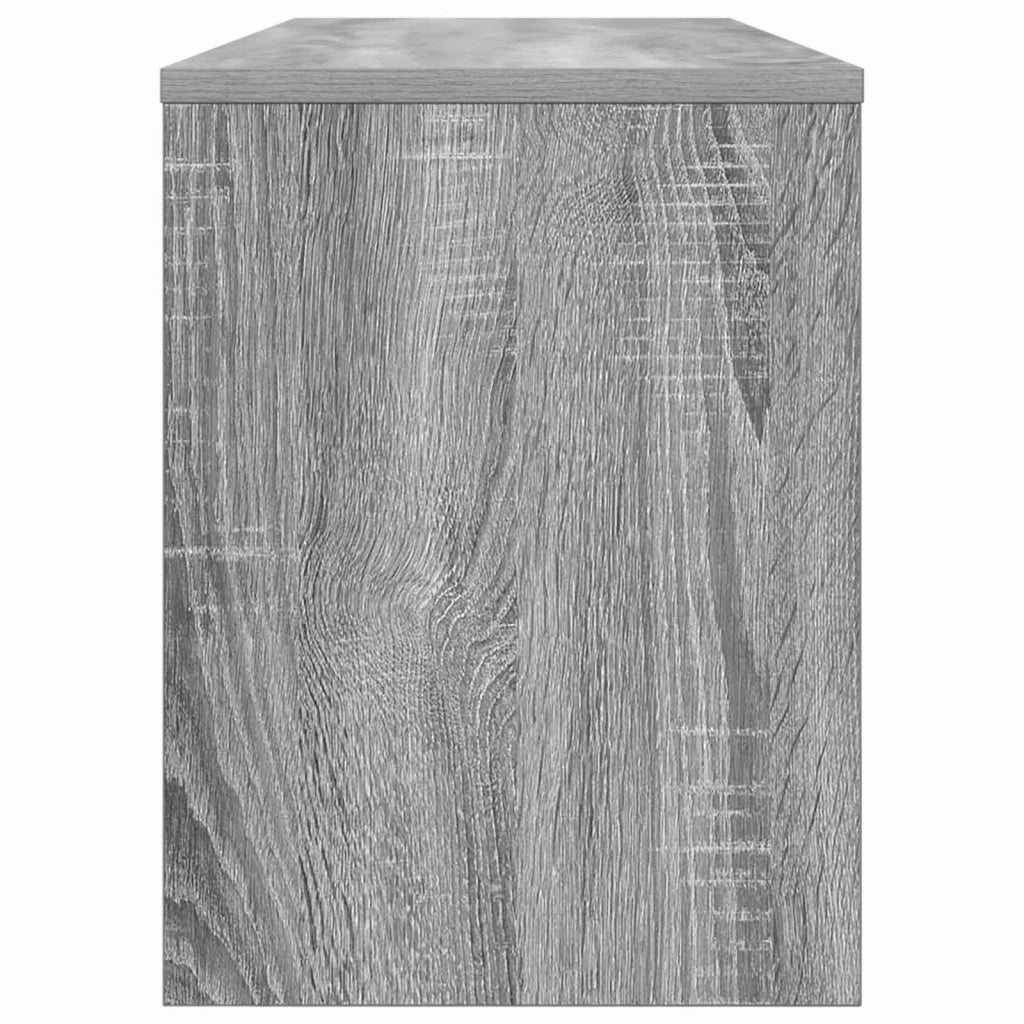 Mobile TV rettangolare moderno con elegante contenitore 100 x 30 x 40 cm legno ingegnerizzato grigio Sonoma 02_0058382