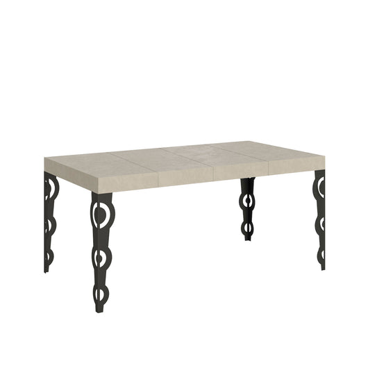 Tavolo allungabile 90x120/224 cm Karayan Premium cashmere gambe antracite