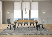 Tavolo allungabile 90x120/224 cm Karayan Premium Quercia Natura telaio Antracite