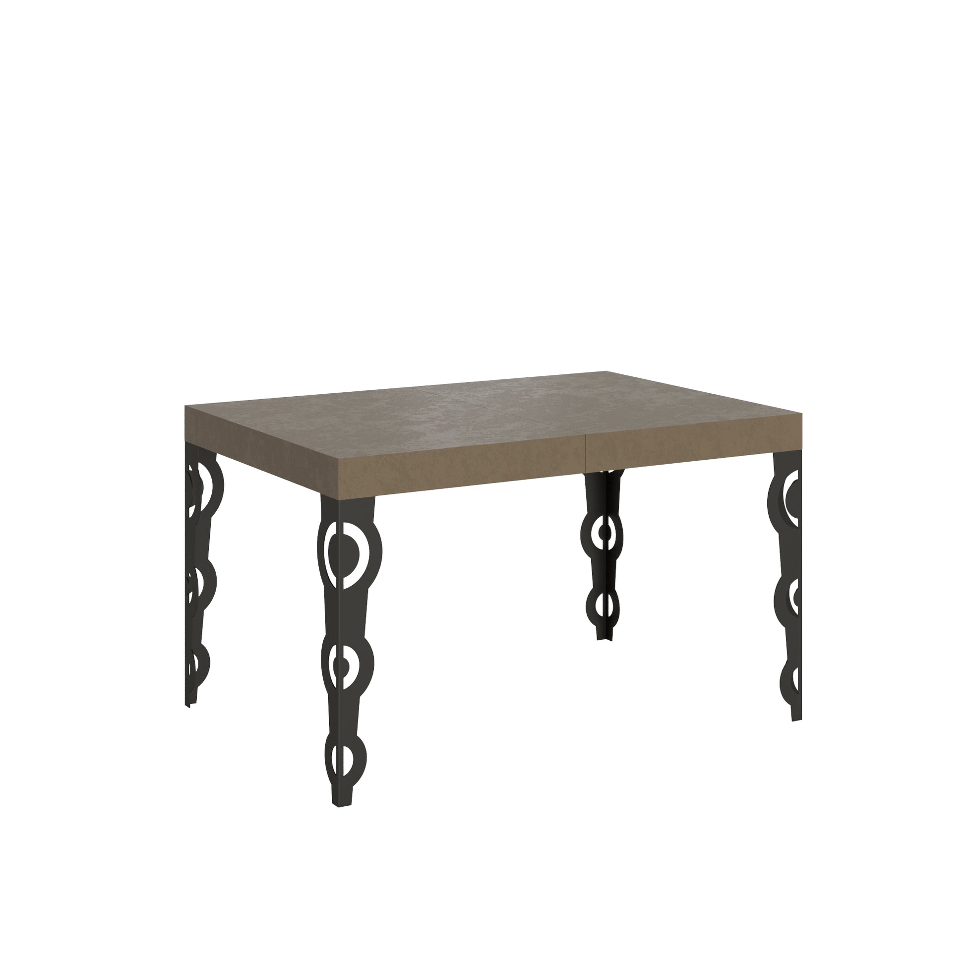 Tavolo allungabile 90x140/244 cm Karayan tortora gambe antracite