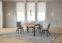 Tavolo allungabile 70x110/194 cm Karayan Quercia Natura telaio Antracite