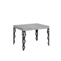 Tavolo allungabile 80x120/204 cm Karayan Cemento telaio Antracite