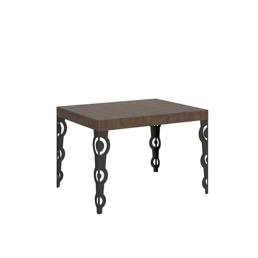 Tavolo allungabile 80x120/204 cm Karayan Noce telaio Antracite