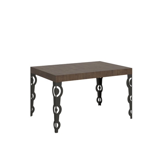 Tavolo allungabile 90x140/244 cm Karayan Noce telaio Antracite