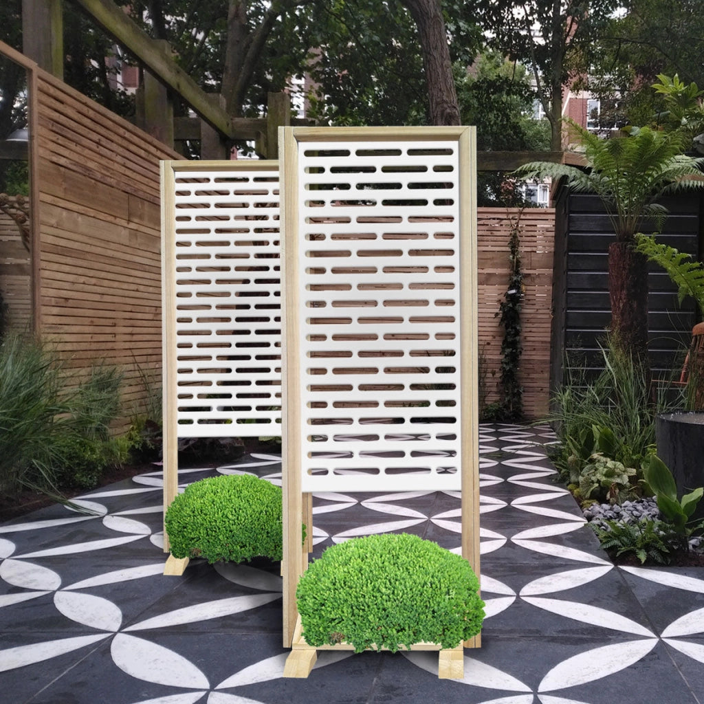 HOTDOG - Separè - Paravento modulabile - 70x190cm - in Legno e PVC Colore: bianco