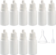 Set di 10 flaconi a goccia 10 ml con boccette a compressione flaconi flessibili 10 ml contenitori con coperchio flessi a compressione vuoti