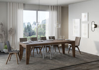 Tavolo allungabile 90x90/246 cm Naxor Premium Noce