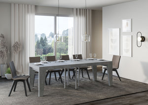 Tavolo allungabile 90x90/246 cm Naxor Premium Cemento