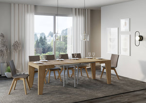 Tavolo allungabile 90x90/246 cm Naxor Quercia Natura