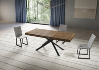 Tavolo allungabile 90x180/440 cm Niketis noce gambe antracite