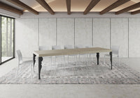 Tavolo allungabile 90x200/460 cm Paxor Premium cashmere gambe antracite