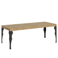 Tavolo allungabile 90x160/420 cm Paxor Premium quercia natura telaio Antracite