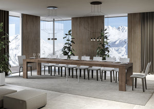 Tavolo allungabile 90x160/420 cm Roxel Premium noce