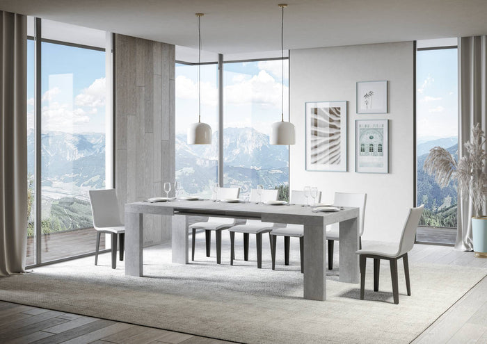 Tavolo allungabile 90x140/400 cm Roxel cemento