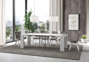 Tavolo allungabile 90x90/246 cm Roxel Bianco Frassino