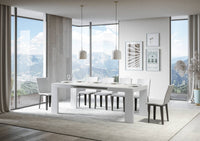 Tavolo allungabile 90x120/224 cm Roxel Bianco Frassino