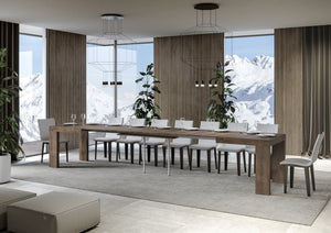 Tavolo allungabile 90x140/400 cm Roxel noce