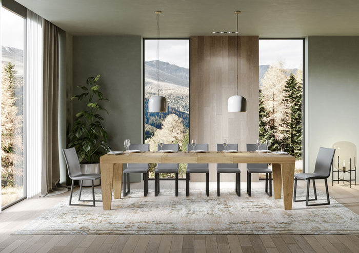 Tavolo allungabile 90x160/420 cm Pimbo Premium quercia natura