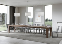 Tavolo allungabile 90x130/390 cm Pimbo Premium noce