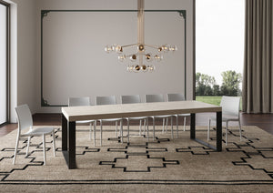 Tavolo allungabile 90x180/440 cm Tekno Premium Cashmere gambe antracite