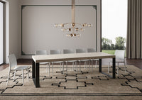 Tavolo allungabile 90x200/460 cm Tekno Premium Cashmere gambe antracite