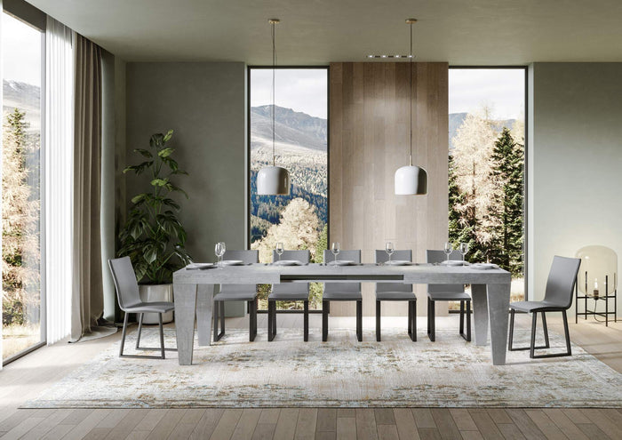 Tavolo allungabile 90x160/420 cm Pimbo Cemento