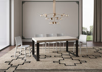 Tavolo allungabile 90x200/460 cm Tekno cashmere gambe antracite