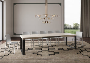 Tavolo allungabile 90x200/460 cm Tekno cashmere gambe antracite