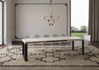 Tavolo allungabile 90x180/440 cm Tekno cashmere gambe antracite