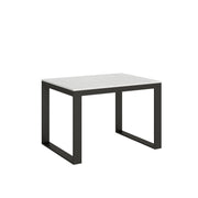 Tavolo allungabile 90x120/380 cm Tekno Evolution Bianco Frassino telaio Antracite
