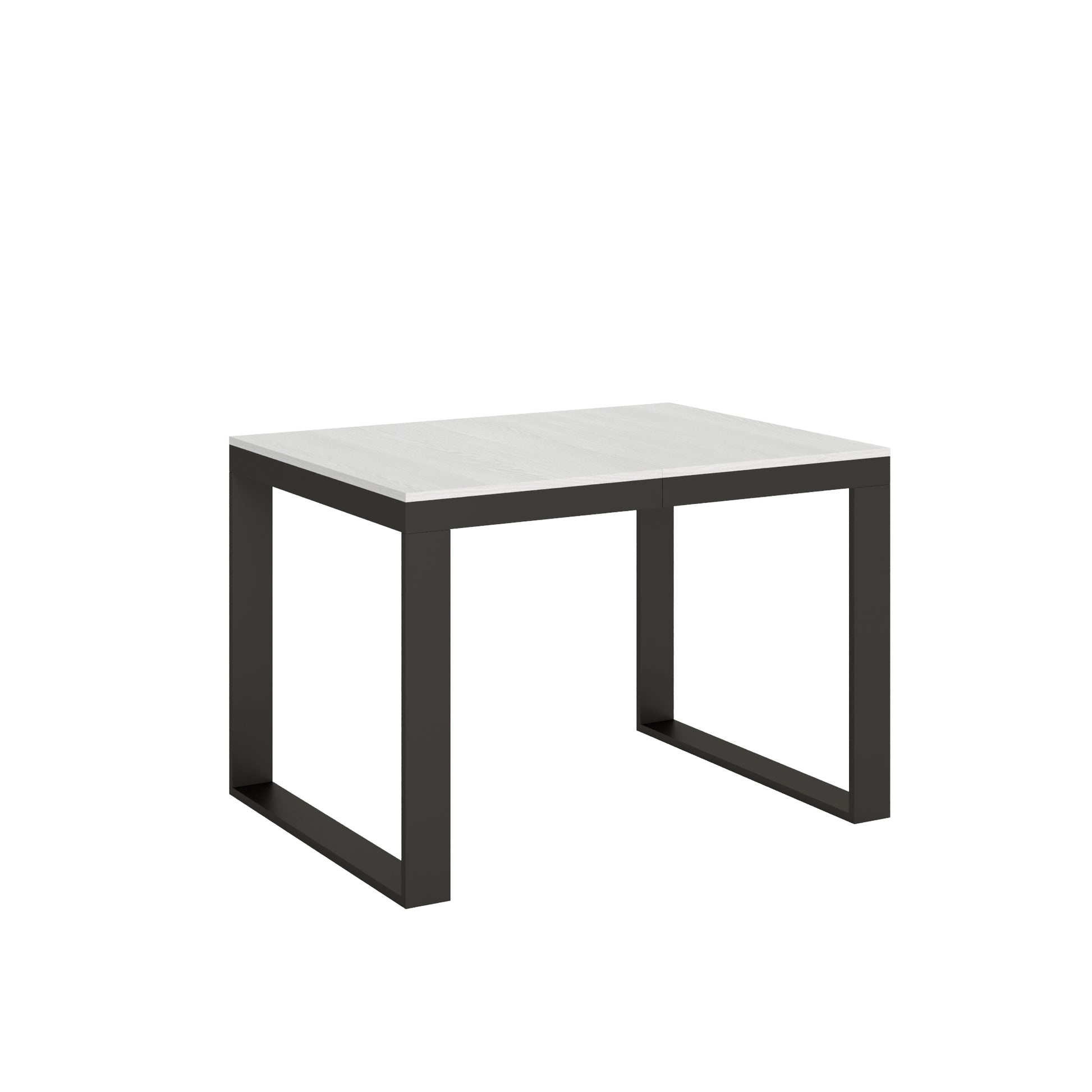 Tavolo allungabile 90x120/380 cm Tekno Evolution Bianco Frassino telaio Antracite