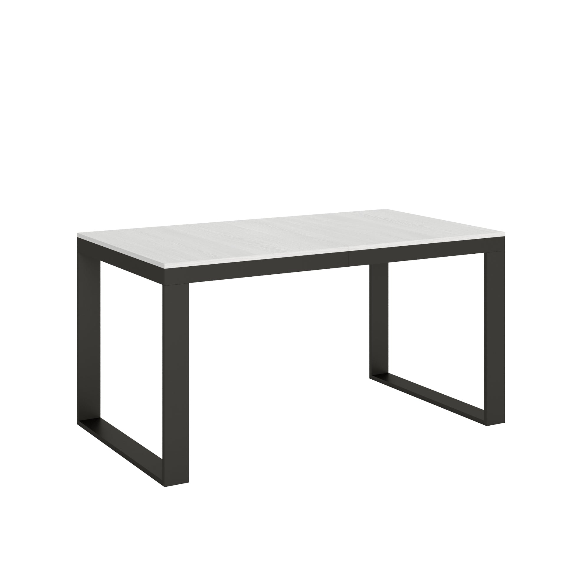 Tavolo allungabile 90x160/420 cm Tekno Evolution Bianco Frassino telaio Antracite