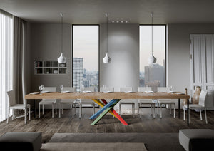 Tavolo allungabile 90x200/460 cm Volta Premium quercia natura telaio 4/B