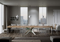 Tavolo allungabile 90x180/440 cm Volta Premium quercia natura telaio 4/A