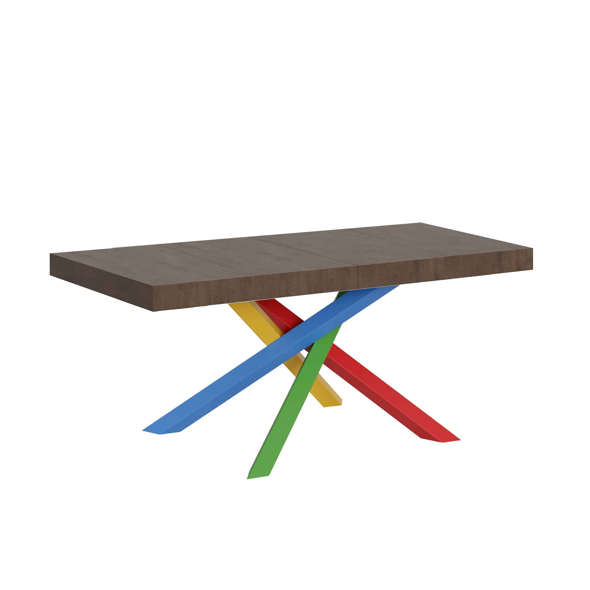 Tavolo allungabile 90x140/244 cm Volta Premium Noce telaio 4/B