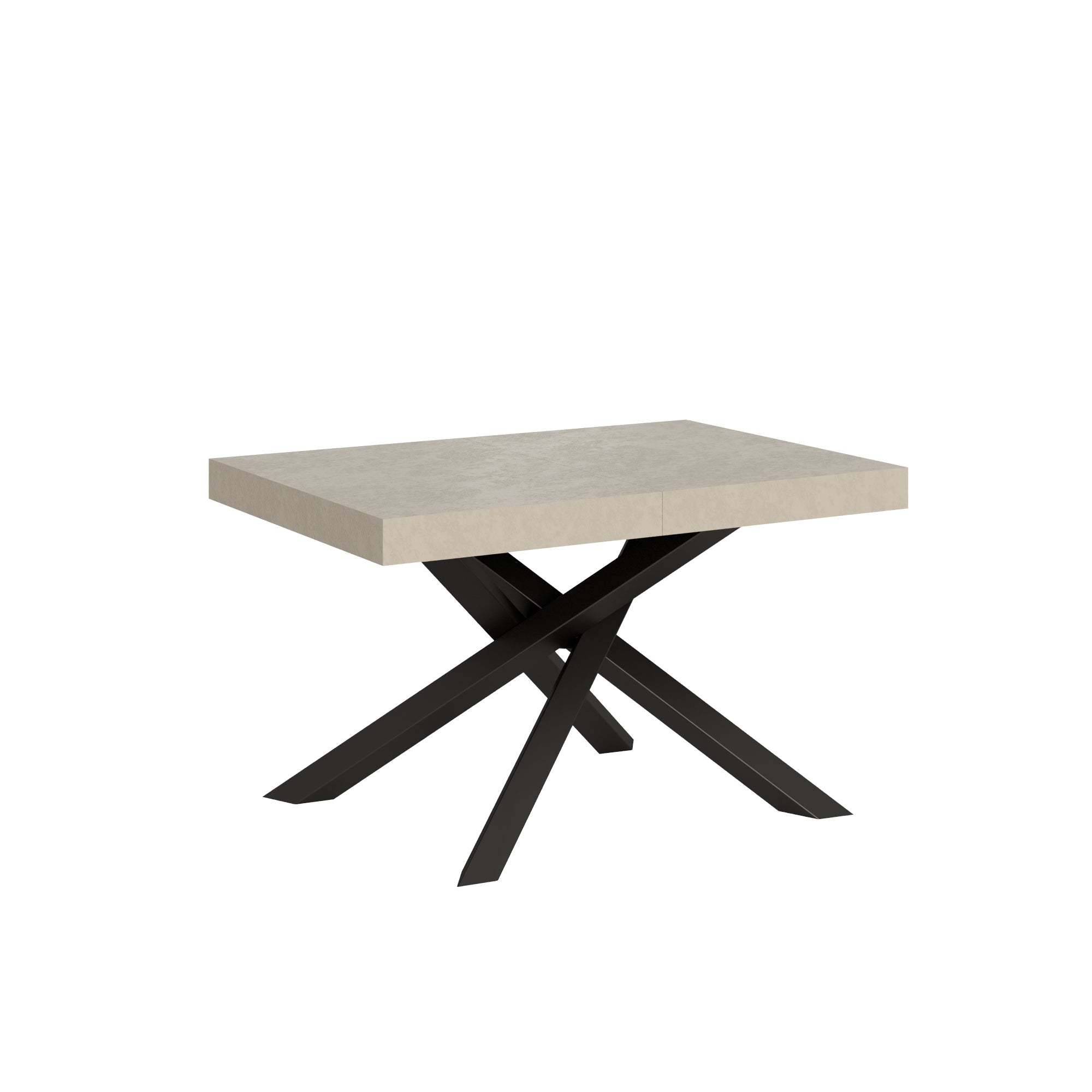 Tavolo allungabile 90x140/400 cm Volta cashmere gambe antracite