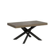 Tavolo allungabile 90x160/420 cm Volta tortora gambe antracite