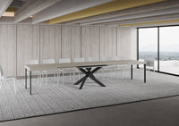 Tavolo allungabile 90x160/420 cm Volta cashmere gambe antracite