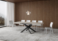 Tavolo allungabile 90x140/244 cm Volta cashmere gambe antracite