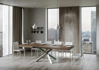 Tavolo allungabile 90x180/284 cm Volta Noce telaio 4/A